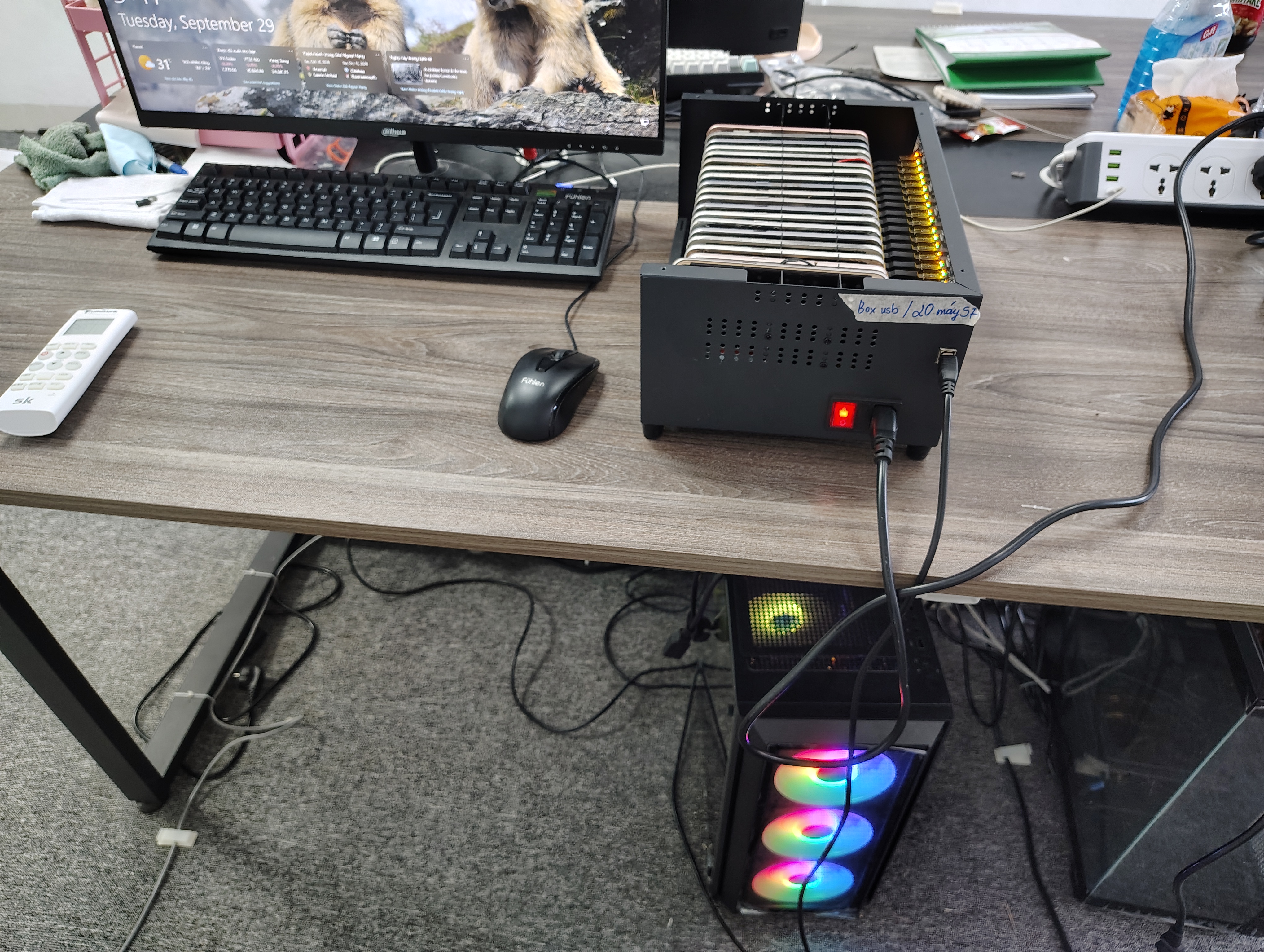 Điện Thoại Trong Box Phone Farm Không Vào Được Internet